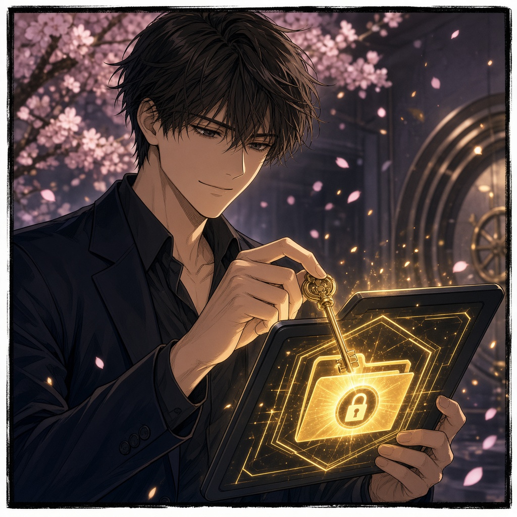 Client unlocking the evidence vault